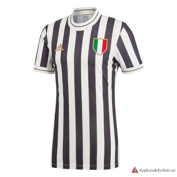 Camiseta Juventus Edición Conmemorativa 2018-2019 Blanco Negro
